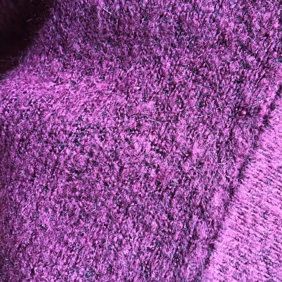 Clearance - Loft Soft Open Cardigan Sweater Purple - Picture 5 of 9